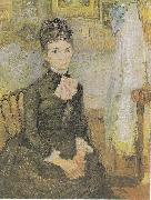 Vincent Van Gogh Woman sitting next to a cradle France oil painting artist